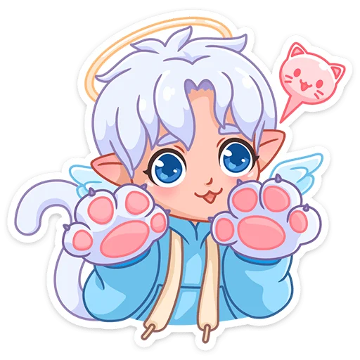 🐾 Стикер «Ангел-кун» для Telegram