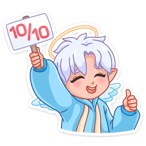 👍 Стикер «Ангел-кун» для Telegram