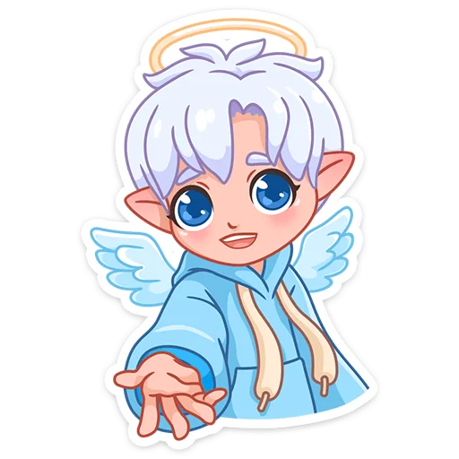 Стикерпак Ангел-кун для Telegram