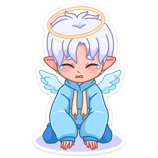 😰 Стикер «Ангел-кун» для Telegram