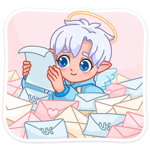 💌 Стикер «Ангел-кун» для Telegram