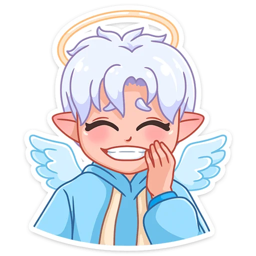 😁 Стикер «Ангел-кун» для Telegram