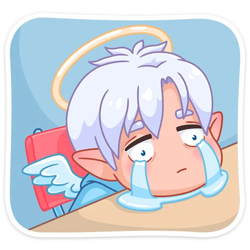 😭 Стикер «Ангел-кун» для Telegram