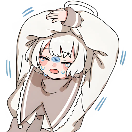 😭 Стикер «Ангельский мальчик» для Telegram