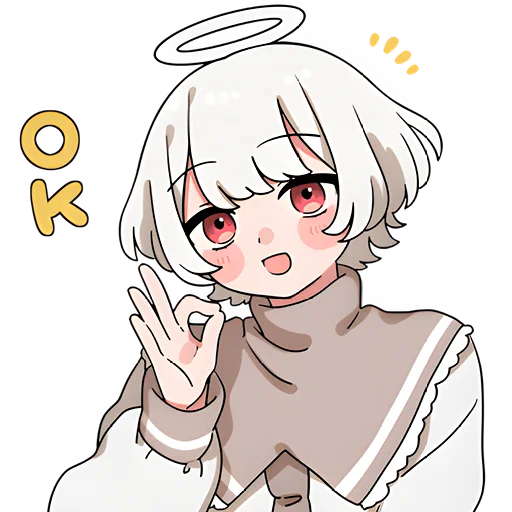 👌 Стикер «Ангельский мальчик» для Telegram
