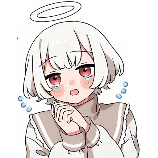 🥺 Стикер «Ангельский мальчик» для Telegram