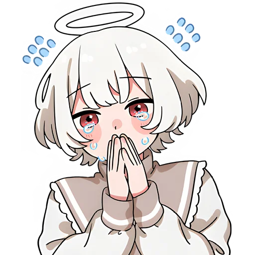 🙏 Стикер «Ангельский мальчик» для Telegram