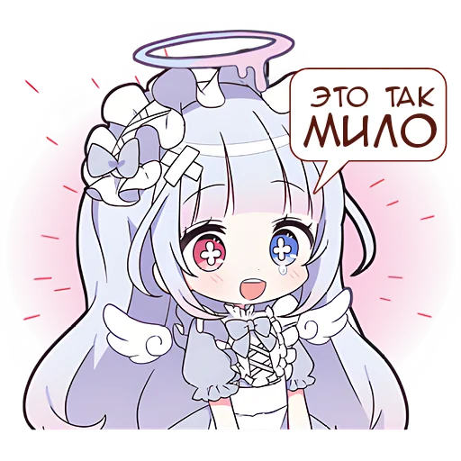 🤭 Стикер «Плакса ангел» для Telegram
