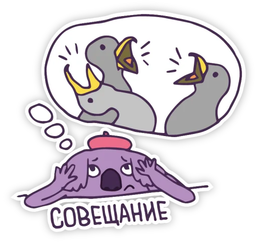 🐦 Стикер «Коала Анжела» для Telegram