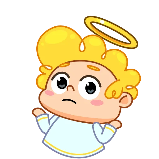 🤷‍♂️ Стикер «Angel» для Telegram
