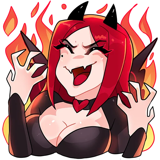 😈 Стикер «Angel & Demon» для Telegram
