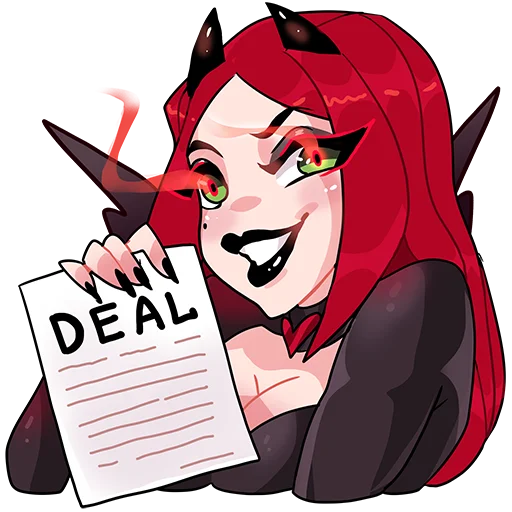 😈 Стикер «Angel & Demon» для Telegram