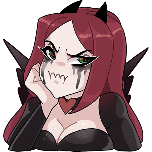😭 Стикер «Angel & Demon» для Telegram