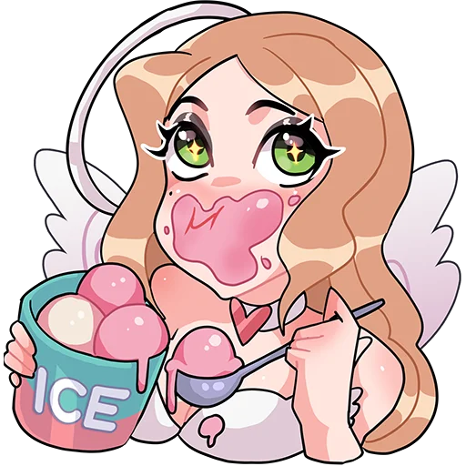 🍴 Стикер «Angel & Demon» для Telegram