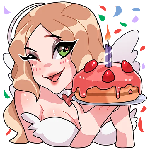 🎂 Стикер «Angel & Demon» для Telegram