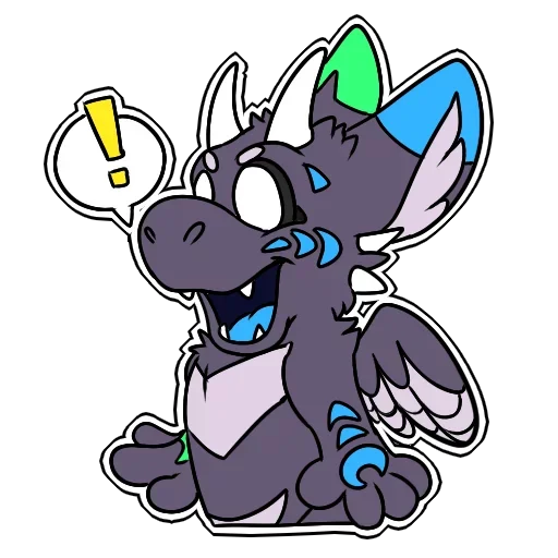 😑 Стикер «Angel Dragon» для Telegram