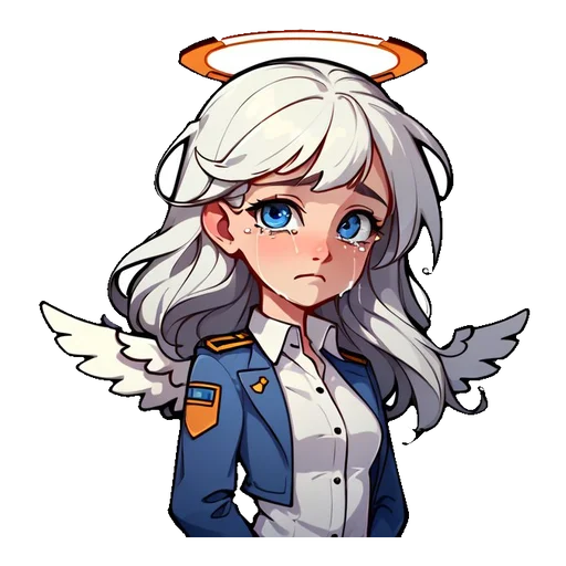 😭 Стикер «Ангелика и Аля чан» для Telegram