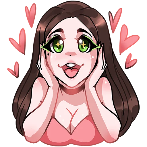 😻 Стикер «Angelina» для Telegram