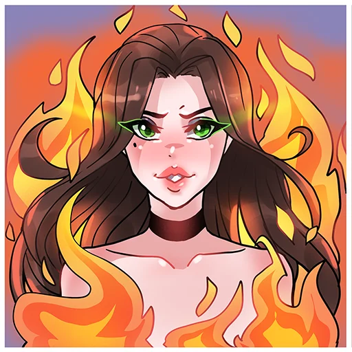 🔥 Стикер «Angelina» для Telegram