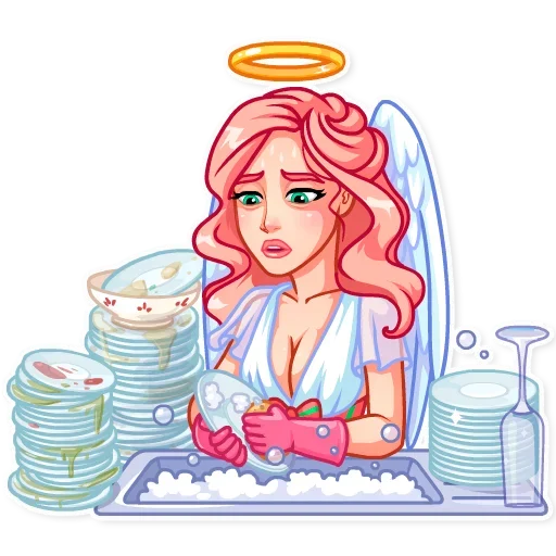 😥 Стикер «Christmas Angel» для Telegram
