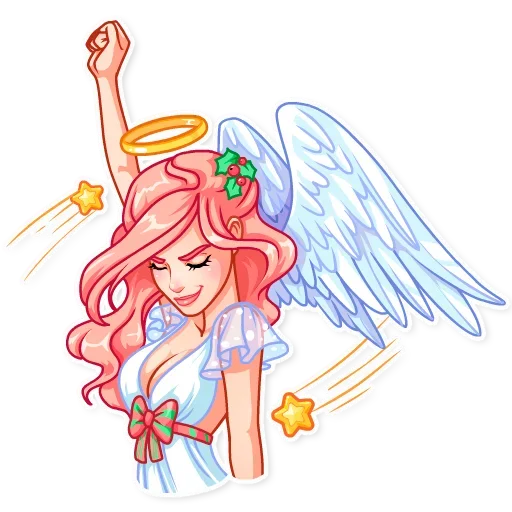 😌 Стикер «Christmas Angel» для Telegram