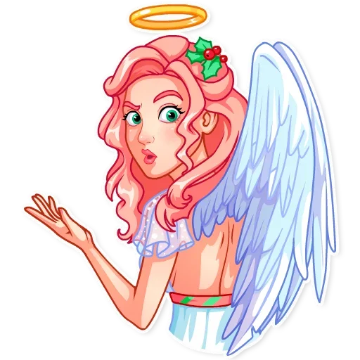 🤨 Стикер «Christmas Angel» для Telegram