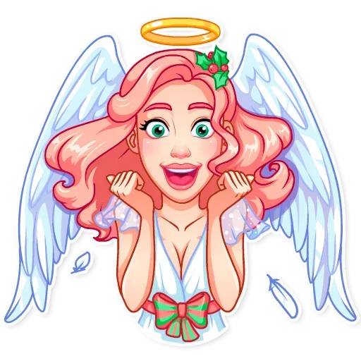 Стикерпак Christmas Angel для Telegram