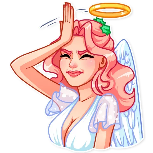 🤦‍♀️ Стикер «Christmas Angel» для Telegram
