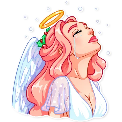 😢 Стикер «Christmas Angel» для Telegram