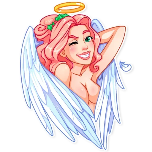 😉 Стикер «Christmas Angel» для Telegram
