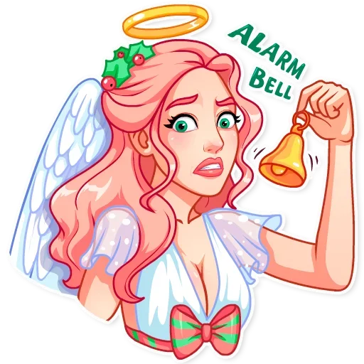 ‼ Стикер «Christmas Angel» для Telegram