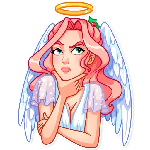🤔 Стикер «Christmas Angel» для Telegram
