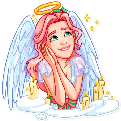 🙂 Стикер «Christmas Angel» для Telegram