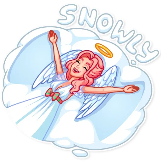 😁 Стикер «Christmas Angel» для Telegram