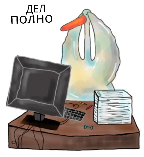 😓 Стикер «Гусик» для Telegram