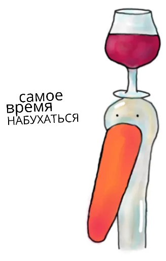 🍷 Стикер «Гусик» для Telegram