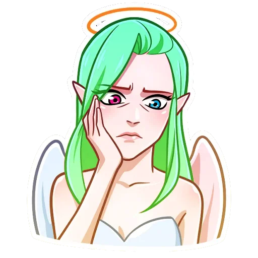 😟 Стикер «Ангел Николь» для Telegram
