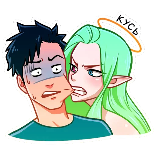 👹 Стикер «Ангел Николь» для Telegram