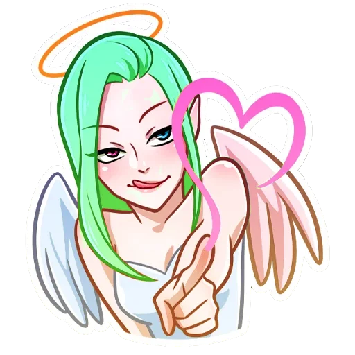 ❤️ Стикер «Ангел Николь» для Telegram