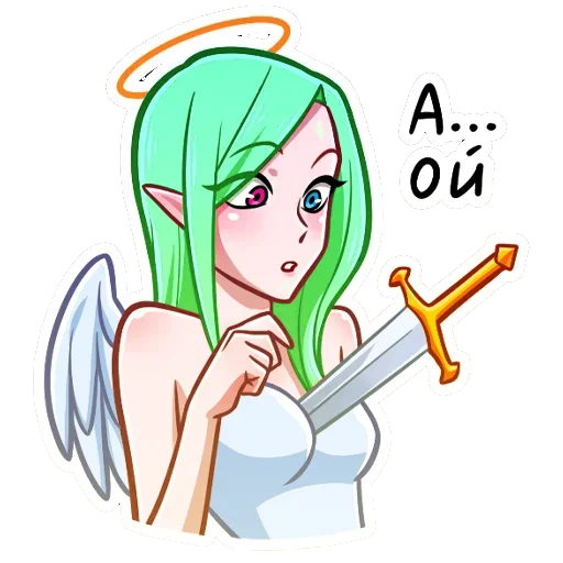 😵 Стикер «Ангел Николь» для Telegram