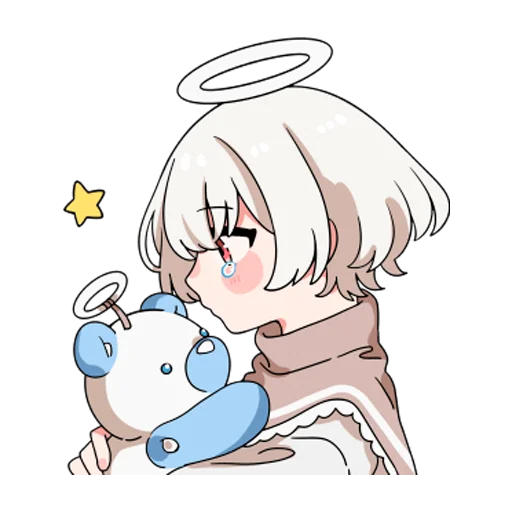 🧸 Стикер «Ангелок-кун» для Telegram