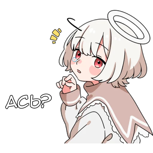 ❔ Стикер «Ангелок-кун» для Telegram
