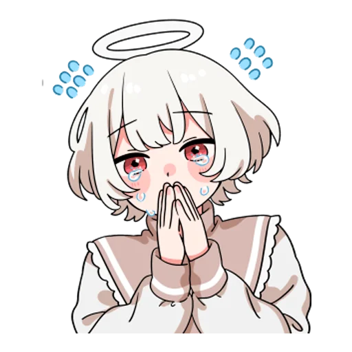 🥺 Стикер «Ангелок-кун» для Telegram