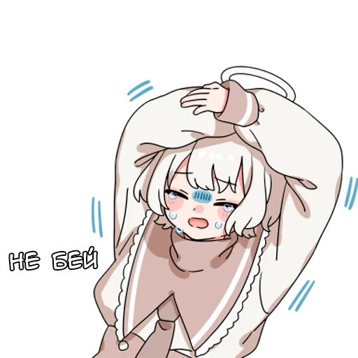 👊 Стикер «Ангелок-кун» для Telegram