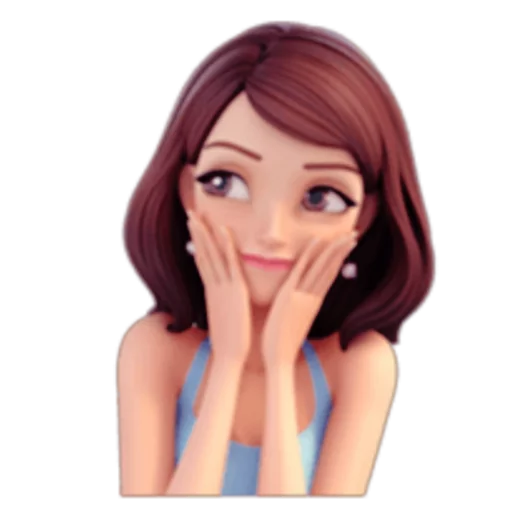 😱 Стикер «Brunette» для Telegram