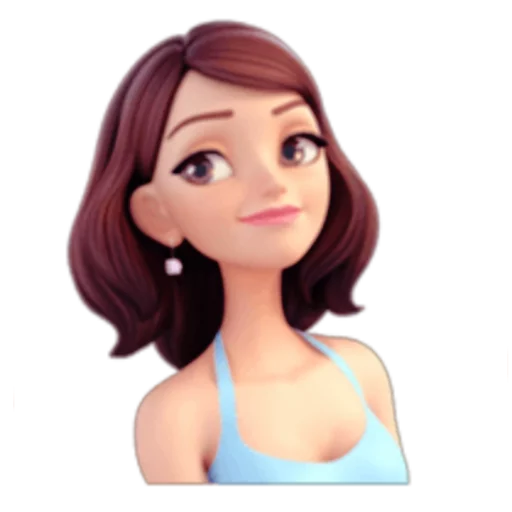 😏 Стикер «Brunette» для Telegram
