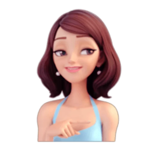 👉 Стикер «Brunette» для Telegram
