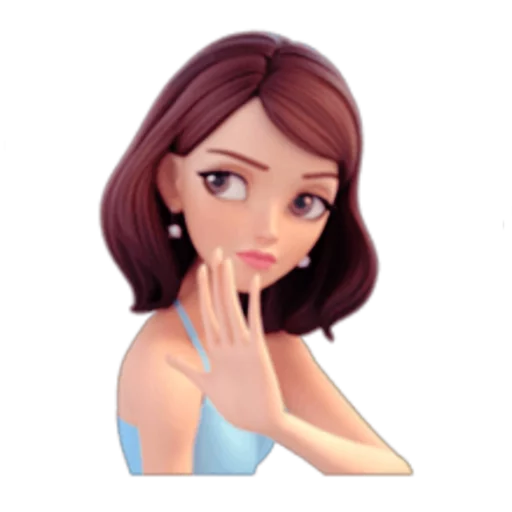 ✋ Стикер «Brunette» для Telegram