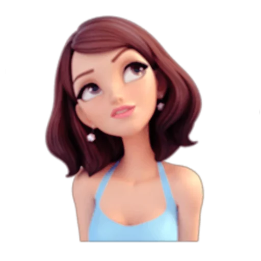 😏 Стикер «Brunette» для Telegram
