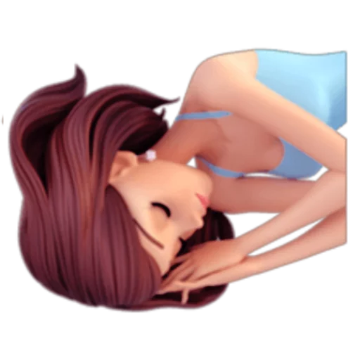 😴 Стикер «Brunette» для Telegram